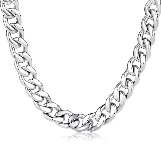 chain for men combo Silver Chain for men stylish chain for boys mens necklace for men Stainless steel chains Locket Pendant anti tarnish necklace accessories neck chain snake boys chain A535-image-10