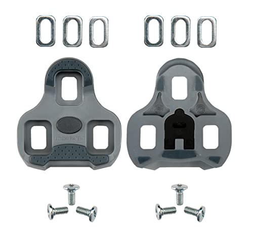 Look Cycle - Keo Grip Cycling Cleats With Memory Positioner Function - Anti-Slip Tpu Surface - 4,5° Angular Freedom - Color Gray #TOP1