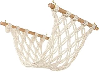 Uposao Fruit Vegetable Hammock for Kitchen Bohemian Hanging Kitchen Produce Storage Fruit Hammock Under Cabinet