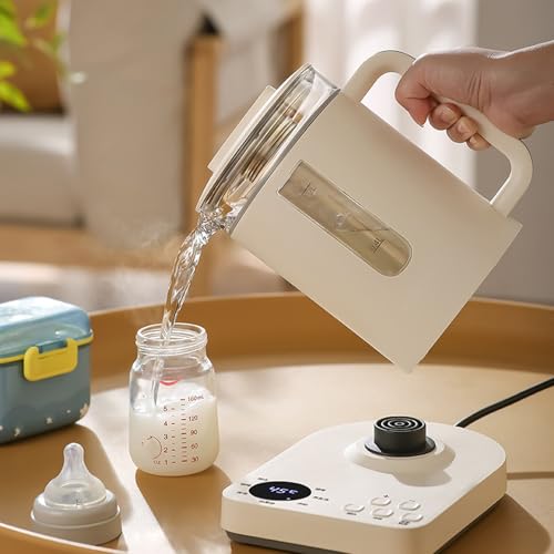 Tetera eléctrica de vidrio con control de temperatura 1.2L miniatura 2