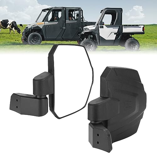 KEMIMOTO Upgraded Side Mirrors Large Size Door-Mounted Compatible with Polaris Ranger 1000 570 Northstar XP SP 2018-2025 2026 Commercial Pro XD with Original Full Doors OEM #2889241 Accessories