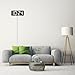 LED Digital Wall Clock with Large Display, Big Digits, Auto-Dimming, 12/24Hr Format, Modern Electric Small Silent Wall Clock for Living Room, Bedroom, Classroom, Farmhouse, Kitchen, Office - White
