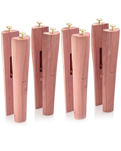 HOUNDSBAY Cedar Boot Tree Shaft Shaper, Tall Boot Inserts Shape Holders, Men & Women - Boot Trees, Stand for Riding & Cowboy Boots (Pack of 2)
