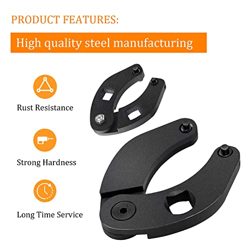 Ivarkey 1266 & 7463 Adjustable Gland Nut Wrench Set For Hydraulic Cylinders Universal (Set Of 2) #TOP3