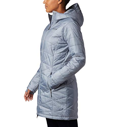 Columbia Women's Mighty Lite Hooded Jacket, Tradewinds Grey, X-Small - Thumbnail 2