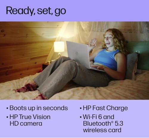 Image of HP Chromebook 15 Laptop (15.6 inch Anti-Glare, Intel N200(> i3-1115G4), 8GB DDR5 RAM, 64GB eMMC + 64GB SD Card, Numeric KB) Home & Students, Webcam w /Shutter, Wi-Fi, Chrome OS (Renewed)