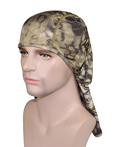 Ganway Men Cap Tactic Cs Equipment Cycling Mask Camouflage Headgear Ventilation Sunscreen Hat Ski Balaclava Face Masks (Khaki) #TOP4
