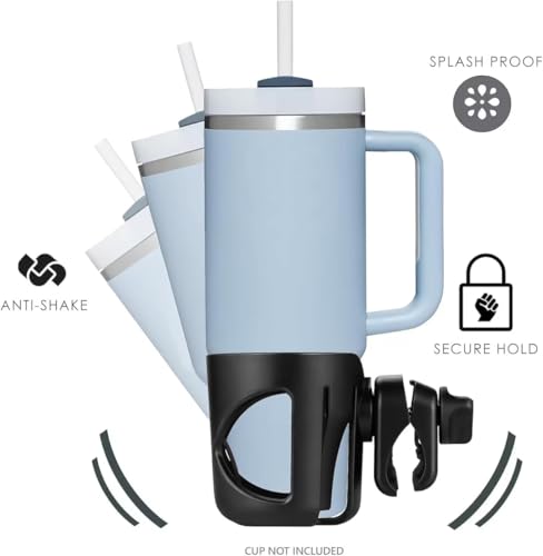 Porte-gobelet pour poussette Stanley Quencher 1,18 ml, support de qualité supérieure noir