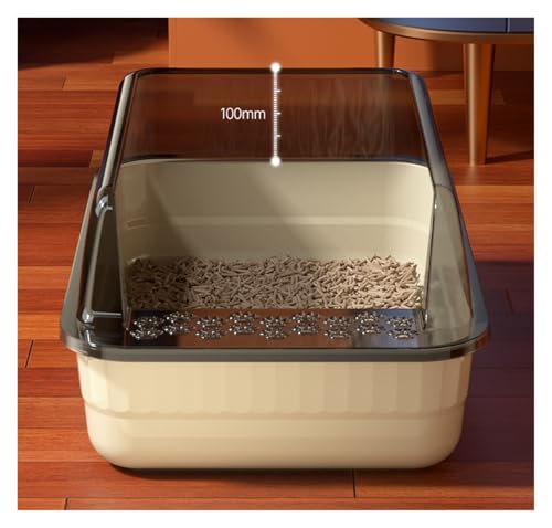 Bandeja sanitaria para gatos abierta grande de plástico rosa miniatura 6