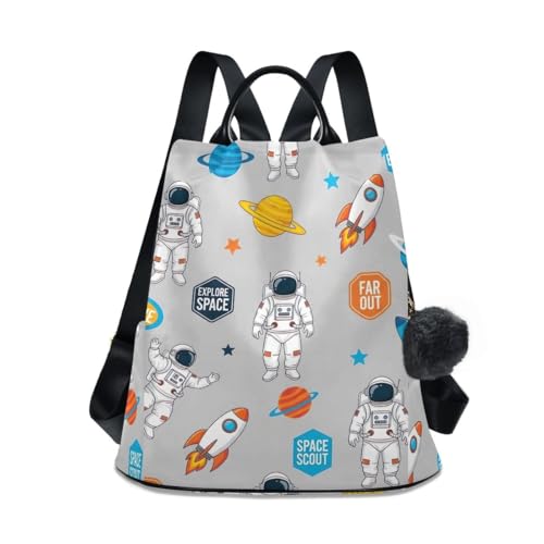 Sac à dos astronaute gris pour femme idéal pour les cours