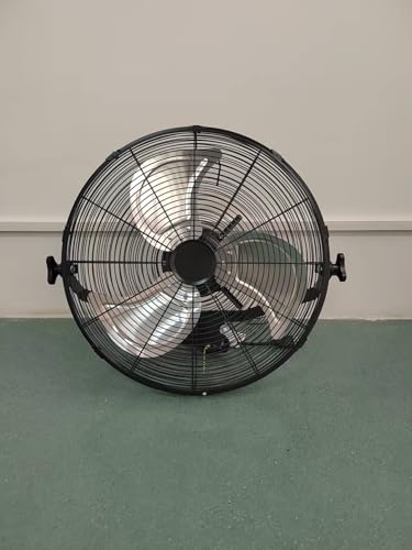 Allsheen 18 Inch Wall Mount Fan - High Velocity Fan, 3 Adjustable Speeds & 270° Tilting, Industrial Fan for Bedroom, Patio, Warehouse, Metal Fan for Optimal Ventilation Cooling, Durable Wall Fans.