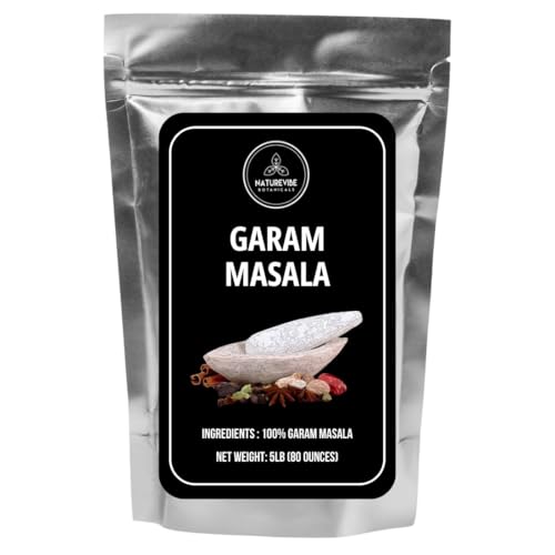 Naturevibe Botanicals Garam Masala, 5lbs - 100% Pure &amp; Natural | Adds taste and flavor (80 ounces)…