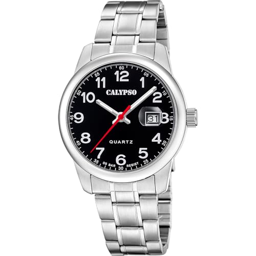Calypso Montre Homme Analogique en Acier Inoxydable Argenté K5872/6