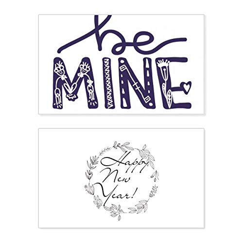 Tarjeta conmemorativa Be Mine de papel premium con texto en inglés