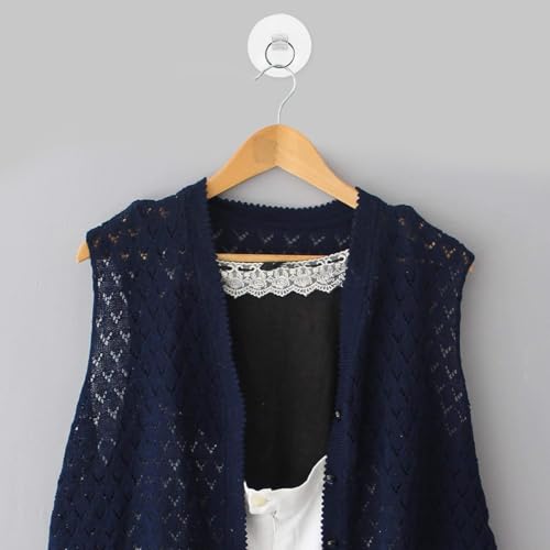 Ventosas transparentes para colgar llaves y utensilios en la pared de la cocina 3
