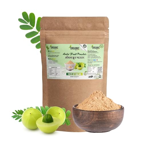 Image of Natural Amla Indian Gooseberry Fruit Powder for Hair Growth, Skin, Drinking and Eating Malanelli, Amalakkamu, Usirikai Powder (200Gm (Pack of 1))