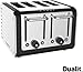 Dualit Architect Kettle and 4-Slot Toaster Set, Perfect Toast Technology, Matt Black