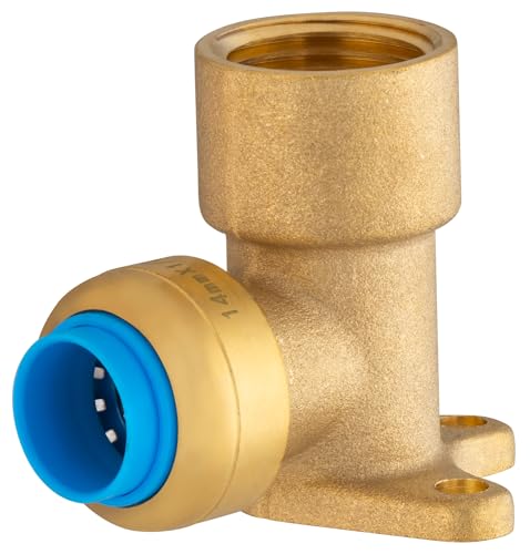 Raccord automatique universel coude applique Ø14 femelle 15x21 (1/2) TOUT PUSH