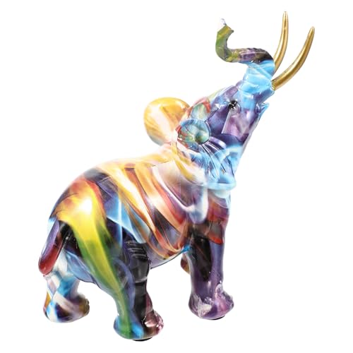 Cadeau décoration éléphant en résine moderne effet perle
