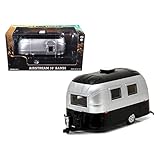 Greenlight 18226 Airstream Bambi 16' Camper Trailer Black / Silver for 1/24 Scale Model Cars and Trucks 1/24 Diecast Model