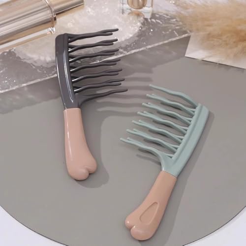 Peine doble para rizos y cabello rizado 2 piezas miniatura 5