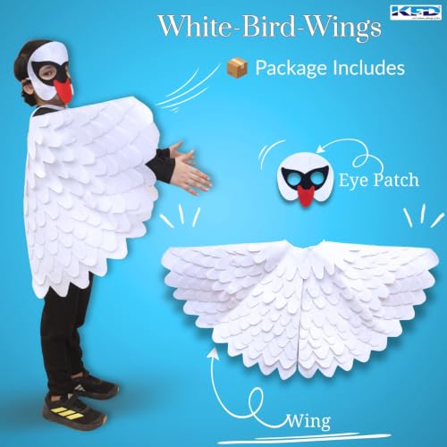 Image of Kaku Fancy Dresses Dance Butterfly Wings, Dragon Wings, Fabric Wings for Kids | Soft Fabric Wings Dancing Costume For Unisex - Multicolor, Fress Size