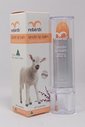 Image of Rebirth Inc Lanolin Lip Balm With Vitamin E & Apricot Oil