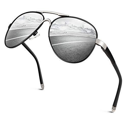 Image of GQUEEN Classic Pilot Polarized Sunglasses Men Women Retro Shades UV400 MOS1