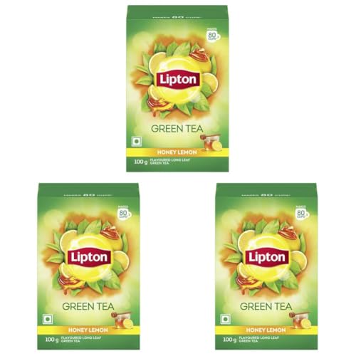 Image of Lipton Honey Lemon Green Tea, 100 Gram (Pack of 3)