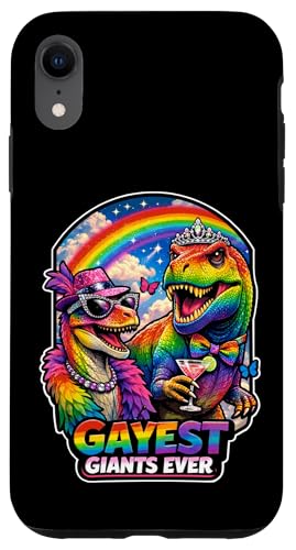 Gayest Giants Ever Fabulous Dino �J�b�v�� �ւ炵���Ƀ��[�~���O �X�}�z�P�[�X iPhone XR �p