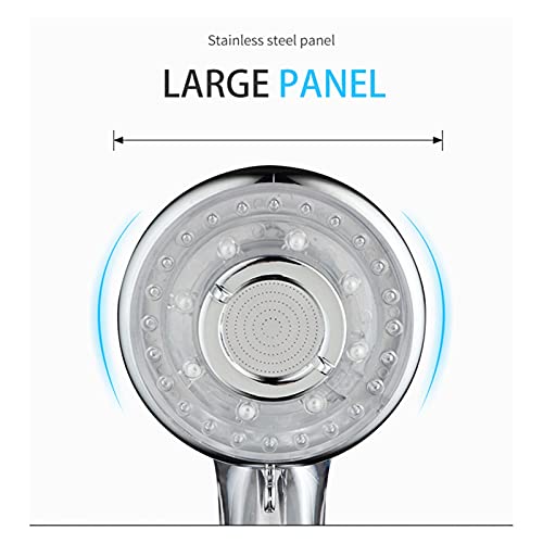Cabezal de ducha de mano ABS 3 funciones ahorrador de agua miniatura 5