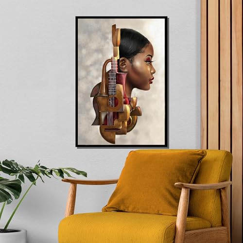Tableau africain abstrait pour remplacer un mur vide par une décoration murale unique