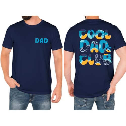NTSWZYS Dad Shirt Fathers Day Tops Funny Daddy Tee Shirt Men Birthday Gift T-Shirt (Club 2XL)