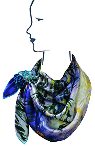 YSSP, 100 Silk Scarf Art Van Gogh and Claude Monets Paintings4