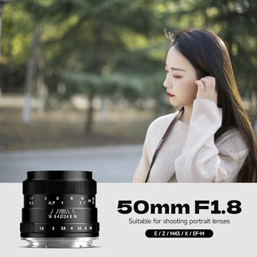 Image of Brightin Star 50mm F1.8 Manual Focus Prime Lens for Nikon Z Mount Mirrorless Cameras - APS-C MF Large Aperture Standard Lens, Fit for Z-6II, Z-7II, Z5, Z50, Z9, Z50, Z-FC, Z30