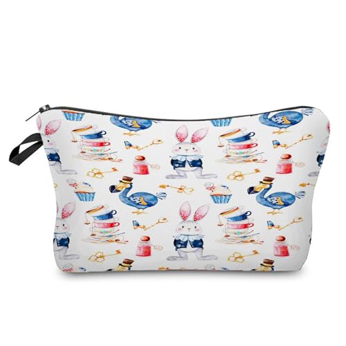 Neceser Maquillaje Animales Encantadores Portátiles Neceser Pequeño con Cremallera,Bolsa Maquillaje para Mujer,Monedero Pequeño Impresa