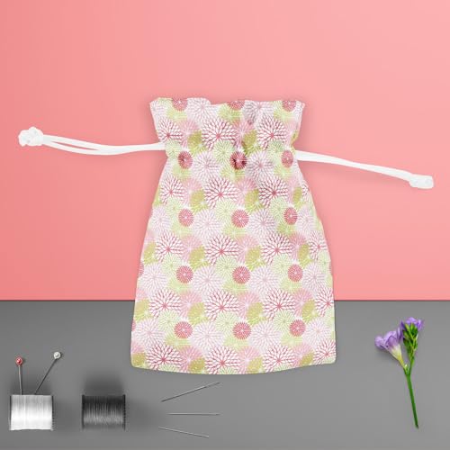 Image of ArtzFolio Hand Draw Flowers | Pouch Wrist Potli Bag | Bag for Weddings & Casual Parties