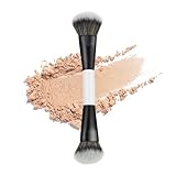 Make-up-Pinsel – dichte Synthetikborsten mit doppeltem Ende – Fusionspinsel für Gesicht und unter den Augen | für Puder, Konturen, Concealer, Bronzer, Frauen, Zuhause, Reisen, Party