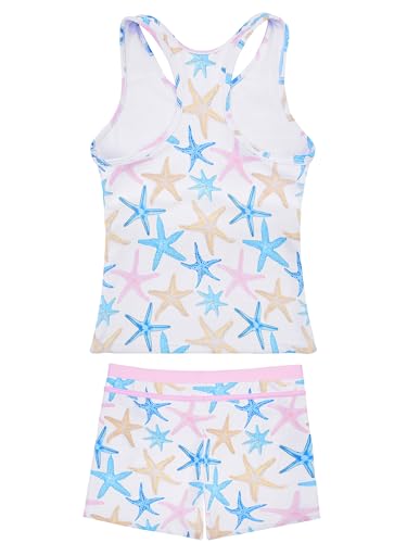 Image of JerrisApparel Little Girls' Summer Two Piece Boyshort Tankini Kids Swimsuit