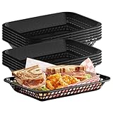 TableCraft Products C1079BK Cash and Carry Grande Basket, Large, Black (Pack of 12)
