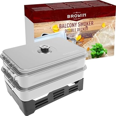 Browin 330007 XL Balcony Smoker with Thermometer Cover