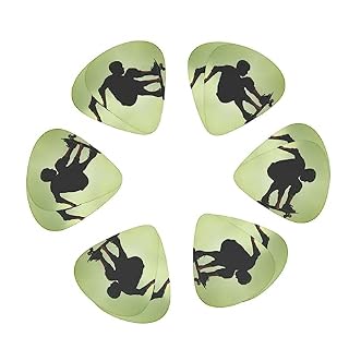 Lot de 12 médiators tendance et durables pour guitare électrique et basse dans une boîte pour ukulélé - Les Beatles, Paul McCartney, John Lennon, RIngo Starr, George Harrison Lot de 12 médiators tendance et durables pour guitare électrique et basse dans une boîte pour ukulélé – Image 2