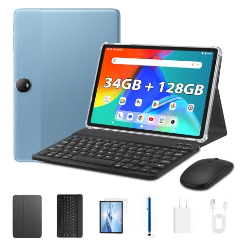 Image of Tablet 11 inch, Android 16 Tablet with Keyboard, Blue