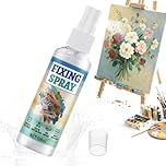 HONTAOK Fixative Spray, 100ml, Fixative Spray for Art, Pencil, Charcoal, Pastel Drawings, Fast-Acting Film, Suitable for Watercolor, Gouache, Oil, Acrylic, Ink and Pastel Paints