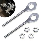 2PCS Chain Axle Adjuster, Mini Bike Chain Tensioner Compatible with 50cc 70cc 90cc 110cc 125cc Motorcycle Accessories Universal Chain Adjuster Tensioner for Car Bike Motorcycle