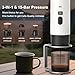 Citrigrain Portable Espresso Maker, Hands-Free Travel Coffee Makers for Camping, Car Self-Heating Espresso Machine with USB-C, With Ground Coffee & NS Capsules for RV/Office/Hiking