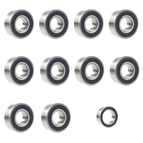 TOOMOD CW-01 Bearings with Dust Caps for Tamiya CW01 Lunch Box Grasshopper Hornet Chassis Upgrade Parts