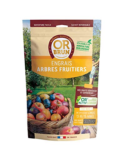 OR BRUN Engrais Arbres fruitiers granulés UAB, Sachet de 1,5kg Cover