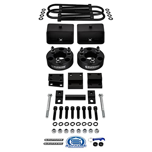 Supreme Suspensions - 3.5  Front + 3  Rear Lift Kit for 2005-2011 Dodge Dakota 4WD Full Suspension Lift Kit with Differential Drop Kit