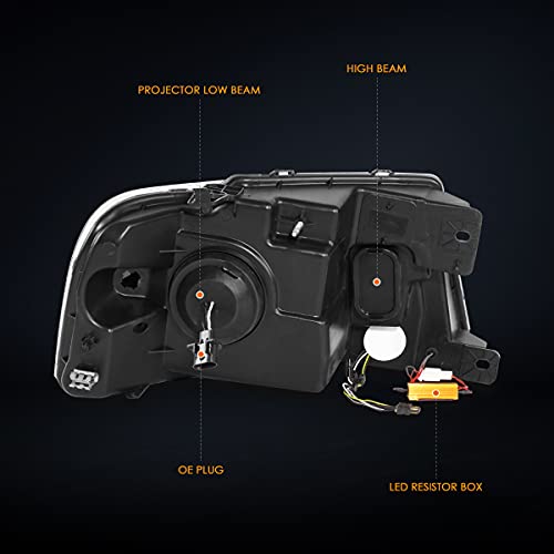 PM PERFORMOTOR PMHL-F150-0408-LB-L-P-CC Chrome Housing Clear Corner Headlights With LED Light Bar Replacement Compatible with 04-08 F150 / 06-08 Mark LT by PM PERFORMOTOR - Image 4
